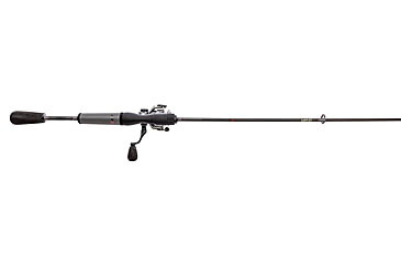Image of Lew’s Speed Spin CRX Spinning Reel and Rod Combo, 6ft, 1-PC HM40 Graphite Rod, Light, Fast, SZ 100 Reel, 9+1 Bearings, 5.2-1 Ratio, Speed Gears, Gray/Black/Red, SSC1060LS