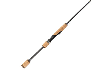 Image of Lew’s Speed Stick Spinning Rod, 6ft 6in, 3-PC IM8 Graphite Rod w/ Medium  and Fast, Cork Split-Grip, Fuji Concept O Guides, Hard-Sided Travel Case, Black/Green, LSST66M-3