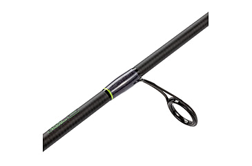 Image of Lew’s Speed Stick Spinning Rod, 6ft 6in, 3-PC IM8 Graphite Rod w/ Ultra-Light  and Fast, Cork Split-Grip, Fuji Concept O Guides, Hard-Sided Travel Case, Black/Green, LSST66UL-3