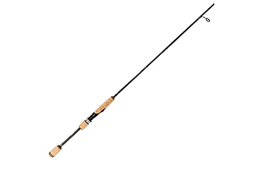 Image of Lew’s Speed Stick Spinning Rod, 6ft 6in, 3-PC IM8 Graphite Rod w/ Ultra-Light  and Fast, Cork Split-Grip, Fuji Concept O Guides, Hard-Sided Travel Case, Black/Green, LSST66UL-3