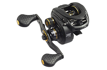 Image of Lew's American Hero Casting Rod, 7ft 3in 1-PC, Medium-Heavy, Fast, IM6 Graphite Rod, Stainless Steel Guides and Inserts, EVA Split-Grip, No Foul Hook Keeper, Black/Blue, AH73MHCG3