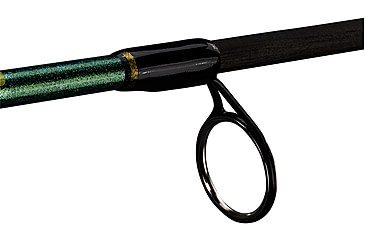 Image of Lew's Wally Marshall Classic Signature Casting Rod, 5ft 6in 1-PC IM8 Graphite Rod, Medium-Light, Moderate, Stainless Steel Guides, Cork Split-Grip, Black/Green, WMCS56MLC