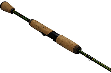 Image of Lew's Wally Marshall Classic Signature Casting Rod, 5ft 6in 1-PC IM8 Graphite Rod, Medium-Light, Moderate, Stainless Steel Guides, Cork Split-Grip, Black/Green, WMCS56MLC
