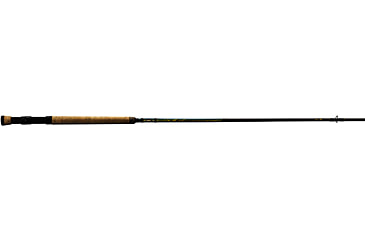 Image of Lew's Wally Marshall Classic Signature Casting Rod, 7ft 1-PC IM8 Graphite Rod, Medium-Light, Moderate, Stainless Steel Guides, Cork Split-Grip, Black/Green, WMCS70MLC