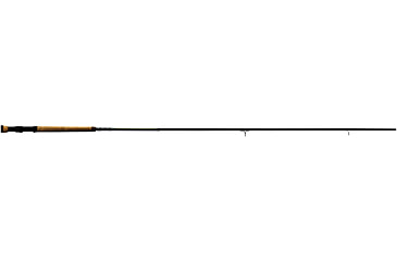 Image of Lew's Wally Marshall Classic Signature Casting Rod, 7ft 1-PC IM8 Graphite Rod, Medium-Light, Moderate, Stainless Steel Guides, Cork Split-Grip, Black/Green, WMCS70MLC