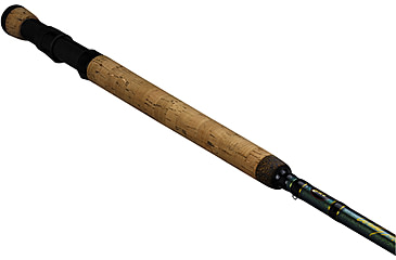 Image of Lew's Wally Marshall Classic Signature Casting Rod, 7ft 1-PC IM8 Graphite Rod, Medium-Light, Moderate, Stainless Steel Guides, Cork Split-Grip, Black/Green, WMCS70MLC