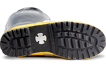 Image of LION HellFire 14in Kevlar Insulted Rubber Boots, Black/Yellow, 10 US, 807-6000-10