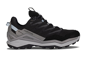 Image of Lowa Maddox Pro GTX Lo Hiking Shoes - Womens, Wide, Black/Grey, 8, 197827041856