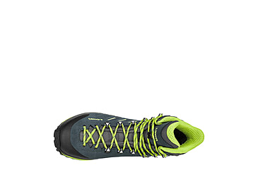Image of Lowa Randir GTX Mid Hiking Shoes - Mens, Blue/Lime, 8, 2117706003-BLULIM-M080