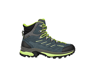 Image of Lowa Randir GTX Mid Hiking Shoes - Mens, Blue/Lime, 8, 2117706003-BLULIM-M080