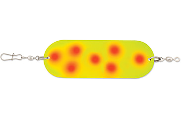 Image of Luhr Jensen 2/0 Jensen Dodger, Chartreuse / Fire Dot, 5100-020-0054