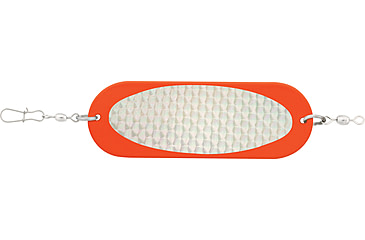 Image of Luhr Jensen 4/0 Jensen Trout &amp; Kokanee Dodger, Fire / Silver Prism-Lite, 5100-040-0157