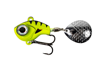 Image of Lunkerhunt Big Eye Tail Spin Jig, Chartreuse Glow, 1.2in &amp; 3/8 oz, BEJ202