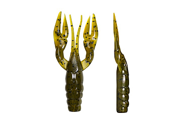 Image of Lunkerhunt Finesse Craw Creature Bait, 8 Pack, 3in, Green Pumpkin, 8-FC01