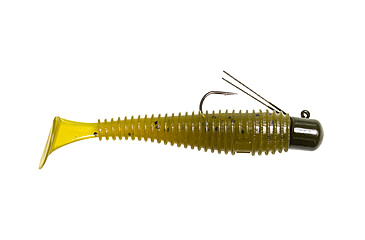 Image of Lunkerhunt Finesse Swimbaits, 1, 3in, Green Pumpkin, FS08