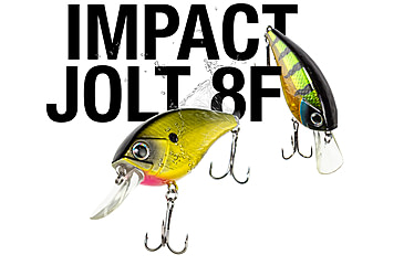 Image of Lunkerhunt Impact Jolt 8F Deep Diving Crankbait, Green Back, 2.25in &amp; 3/8 oz, IJOLT04