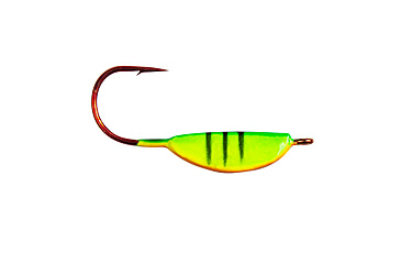 Image of Lunkerhunt Lead Teary Jig, Fire Tiger Glow, 1/8 oz, TJ03