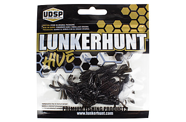 Image of Lunkerhunt Micro Typhon Bait Tube, 10, 1.5in, Black, MSBTUBE04