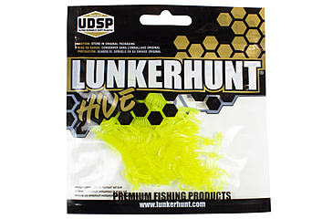 Image of Lunkerhunt Micro Typhon Bait Tube, 10, 1.5in, Chartreuse Glow, MSBTUBE02