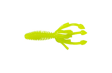 Image of Lunkerhunt Micro Typhon Bait Tube, 10, 1.5in, Chartreuse Glow, MSBTUBE02