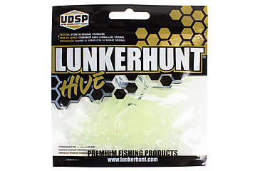Image of Lunkerhunt Micro Typhon Bait Tube, 10, 1.5in, Glow, MSBTUBE05