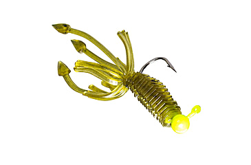 Image of Lunkerhunt Micro Typhon Bait Tube, 10, 1.5in, Green Pumpkin, MSBTUBE01
