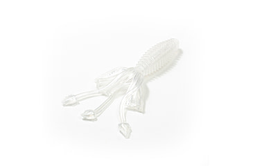 Image of Lunkerhunt Micro Typhon Bait Tube, 10, 1.5in, Pearl White, MSBTUBE06