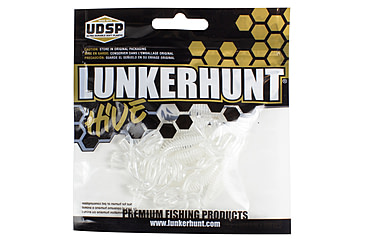 Image of Lunkerhunt Micro Typhon Bait Tube, 10, 1.5in, Pearl White, MSBTUBE06