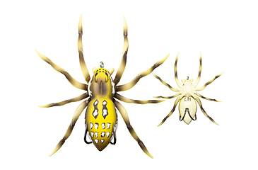 Image of Lunkerhunt Phantom Spider Bait Topwater, 1, 2in, Six Spot, SPIDER01