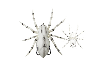 Image of Lunkerhunt Phantom Spider Bait Topwater, 1, 2.25in, White Wolf, LSPIDER06
