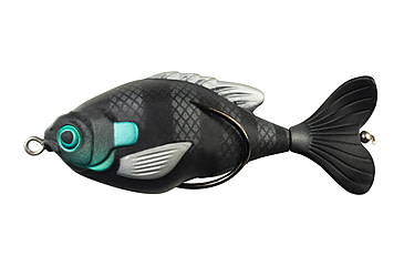 Image of Lunkerhunt Prop Fish Sun Bait Soft Bait, 1, 3.5in, Stealth, SUNPRF06