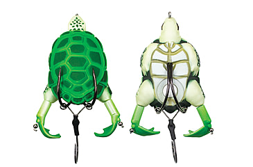 Image of Lunkerhunt Prop Turtle Bait, Shamrock, 3.5in &amp; 3/4 oz, TURTLE01