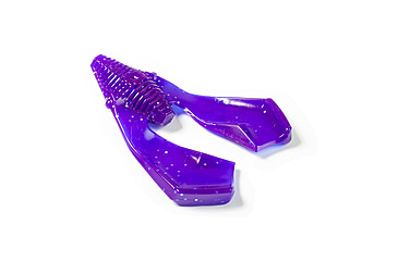 Image of Lunkerhunt Tandem Trailer Soft Bait, 1, 3in, Purple Silver Fleck, CHKTR04