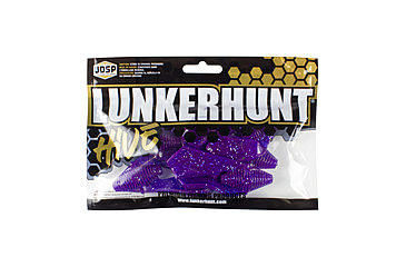 Image of Lunkerhunt Tandem Trailer Soft Bait, 1, 3in, Purple Silver Fleck, CHKTR04