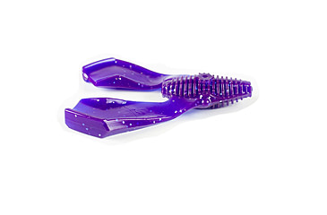 Image of Lunkerhunt Tandem Trailer Soft Bait, 1, 3in, Purple Silver Fleck, CHKTR04