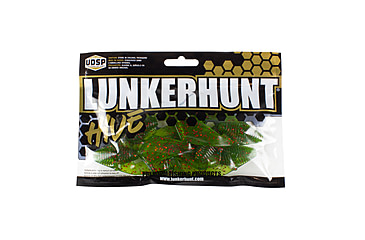 Image of Lunkerhunt Tandem Trailer Soft Bait, 1, 3in, Watermelon Red Fleck, CHKTR03