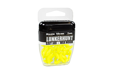 Image of Lunkerhunt Wax Worm-Bait Jar Worm, 40, 0.75in, Chartreuse, HWJ03