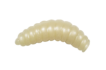 Image of Lunkerhunt Wax Worm-Bait Jar Worm, 40, 0.75in, Glow, HWJ01