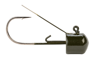 Image of Lunkerhunt Weedless Mushroom Head Jig, Green Pumpkin, 1/4 oz, WMH04