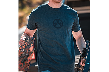 Image of Magpul Industries Icon Logo CVC T-Shirt, Navy Heather, Large, MAG1115-411-L