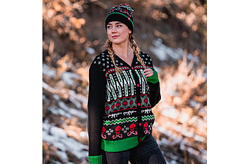 Image of Magpul Industries Ugly Christmas Sweater Button Down, Krampus, Medium, MAG1198-BLK-M