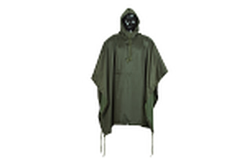 Image of Major Surplus Rubberized Heavy Duty Poncho, Olive Drab 20-6936004000