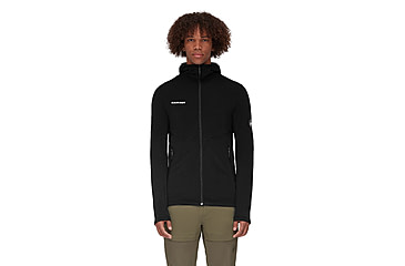 Image of Mammut Aconcagua Light ML Hooded Jacket - Mens, Black, Extra Large, 1014-04250-0001-116