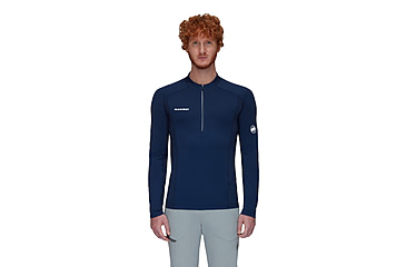 Image of Mammut Aenergy FL Half Zip Longsleeve - Mens, Marine, Large, 1016-01330-5118-115