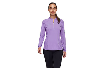 Image of Mammut Aenergy FL Half Zip Longsleeve - Womens, Lavandin, L, 1016-01340-6434-115