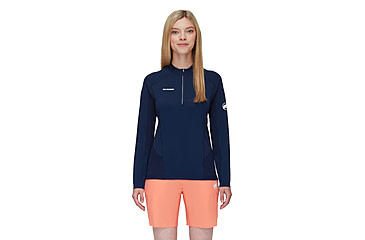 Image of Mammut Aenergy FL Half Zip Longsleeve - Womens, Marine, Medium, 1016-01340-5118-114