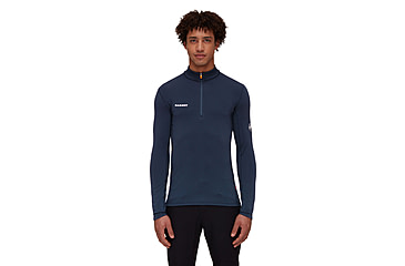 Image of Mammut Aenergy ML Half Zip Pull Top - Mens, Marine, M, 1016-01100-5118-114