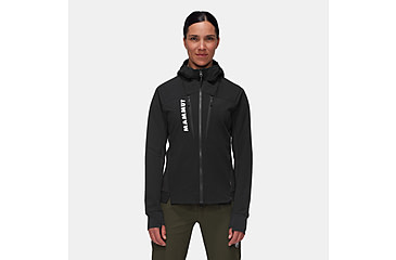Image of Mammut Aenergy SO Hybrid Hooded Jacket - Womens, Black, Small, 1011-01930-0001-113