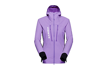Image of Mammut Aenergy SO Hybrid Hooded Jacket - Womens, Lavandin-Black, L, 1011-01930-6441-115