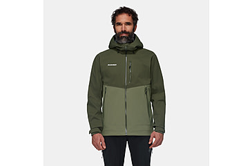 Image of Mammut Alto Guide HS Hooded Jacket - Mens, Marsh/Dark Marsh, Large, 1010-29561-40300-115